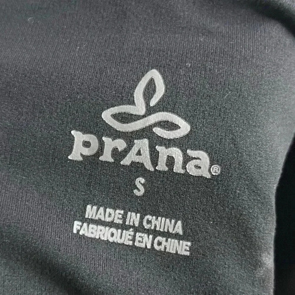 Prana Black Momento Aire Mesh Full Length Athletic Leggings S - Picture 6 of 6